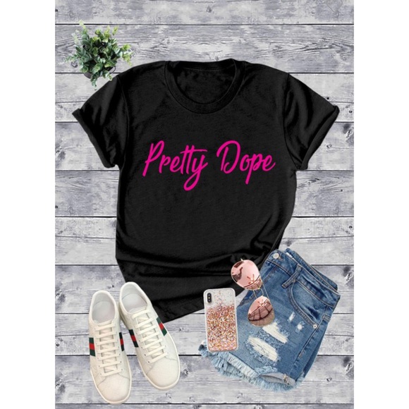 Pretty dope tee in black - Picture 2 of 4